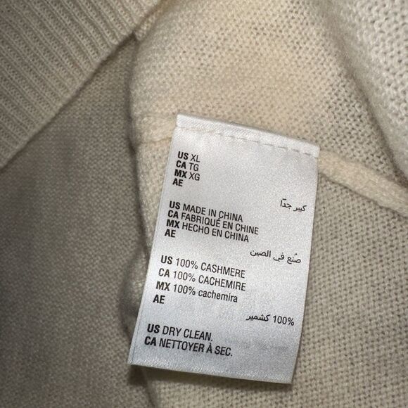 Charter Club Cream 100% cashmere - Picture 4 of 6